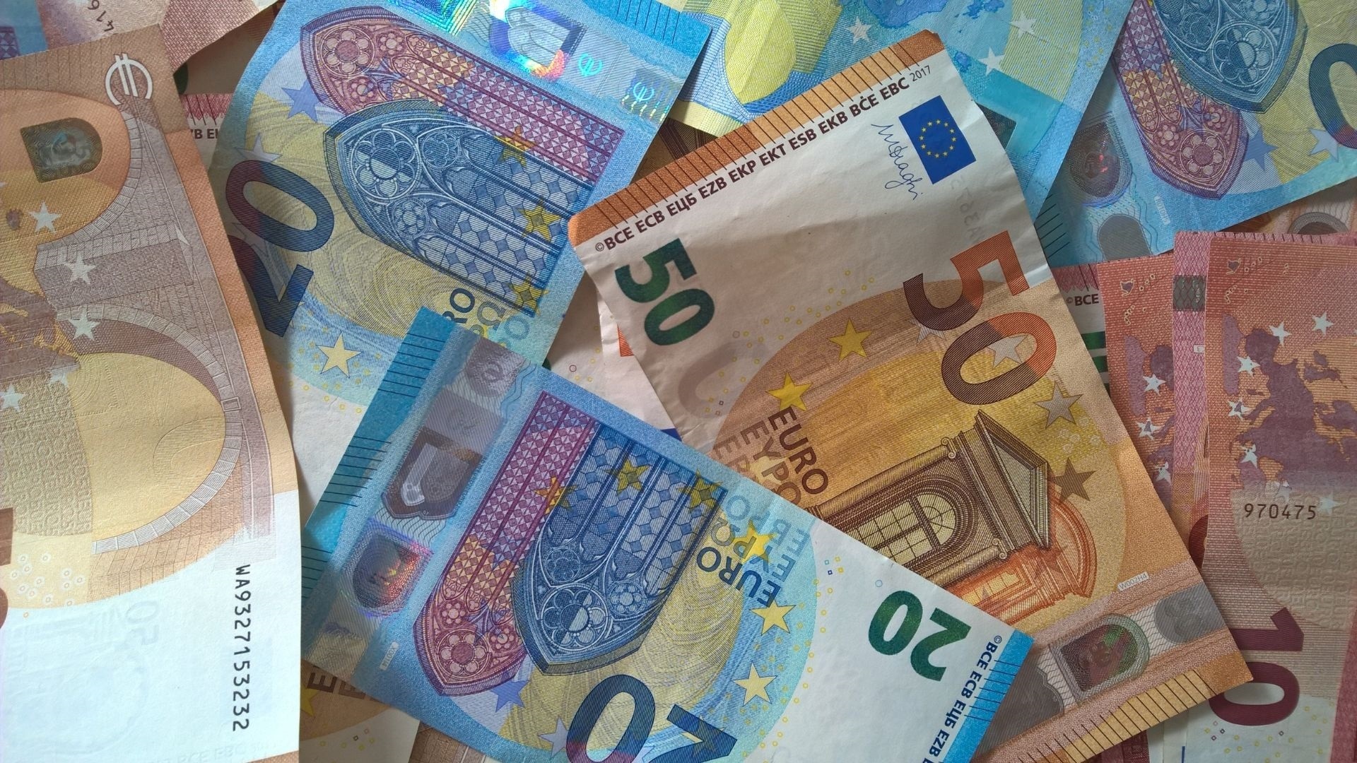Geld Eurobiljetten